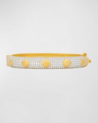 Sparkling Clover Cubic Zirconia Bangle