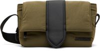 JACQUEMUS Khaki La Casa 'The small Bambino messenger' Bag