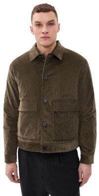 Theory SC Patch Pocket Jacket in Crosby Corduroy Tarmac S