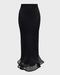 Kelso Ruffled Plisse Maxi Skirt