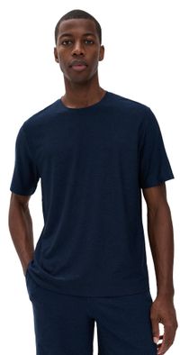 Beyond Yoga Featherweight Always Beyond Crew Tee 2.0 Nocturnal Navy L