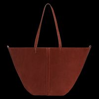 Vanessa Bruno - Petit sac cabas en cuir velours - Taille Unique - Marron