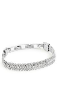 Clare V. Herringbone Bracelet Clear One Size