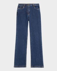 Straight-Leg Cotton Denim Jeans