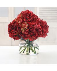 Hydrangea Faux-Floral Arrangement in Vase
