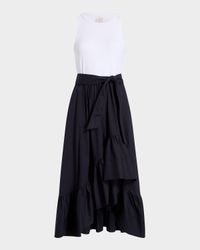 Zayla Two-Tone Midi Dress