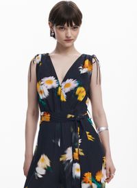 Desigual - Combinaison Col V - Taille XL - Noir