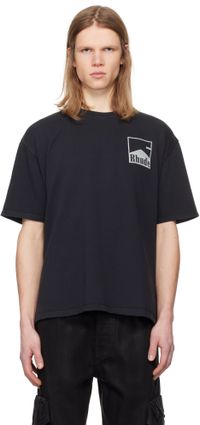 Rhude Black Chevron T-shirt
