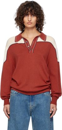 Carter Young Red Kowalski Knit Polo