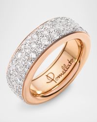 Iconica 18K Rose Gold Slim Diamond Band Ring