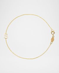 14k Yellow Gold Letter Bracelet