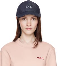 A.P.C. Navy Denim Charlie Baseball Cap