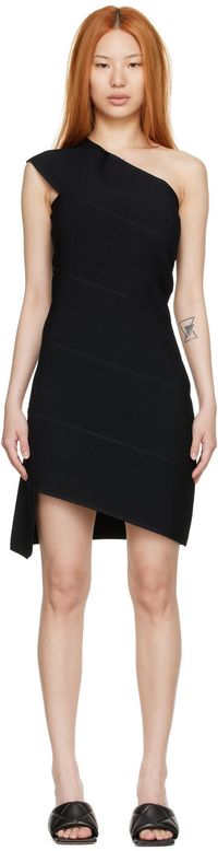 Bottega Veneta Black Viscose Mini Dress