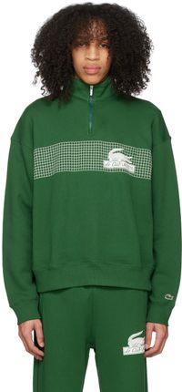 Lacoste Green Printed Sweatshirt