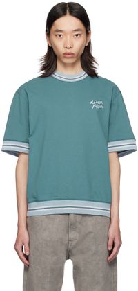 Maison Kitsuné T-shirt surdimensionné bleu