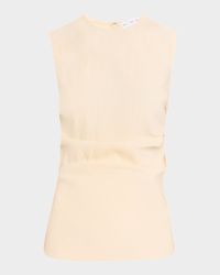 Anoushka Sleeveless Linen Slub Top