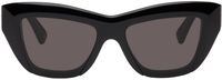 Bottega Veneta Black Cat-Eye Sunglasses