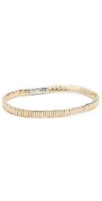 SHASHI Tilu Striated Bracelet Clasp Gold/Silver One Size