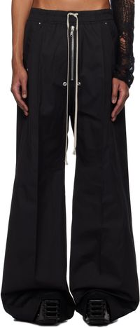Rick Owens Black Hollywood Wide Bela Trousers