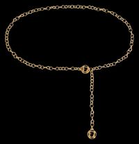 Gerard Darel - Ceinture chaine métallisée - Taille Unique - Doré