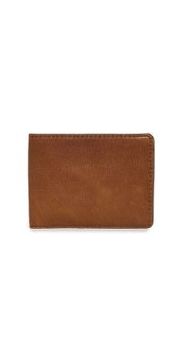 Shinola Leather Bifold Wallet Tan One Size