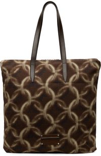 Dries Van Noten Brown Cotton Tote