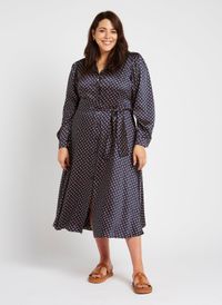 Persona By Marina Rinaldi - Robe longue col classique - Taille 25 - Bleu