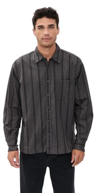 Bather Fringe Leisure Shirt Smoke L