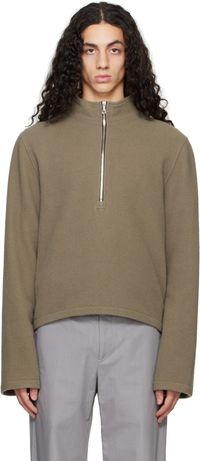 Rier Taupe Fleece City Sweater