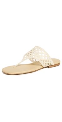 Andrea Gomez Brenda Flats Natural Raffia 38.5