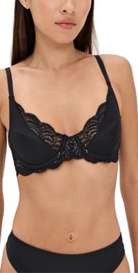Natori Natori Persuasion Convertible Plunge T-Shirt Bra Black 34DD