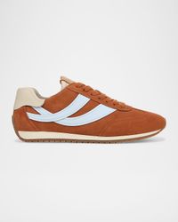 Oasis Mixed Leather Retro Sneakers