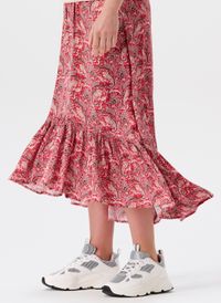 Noppies - Jupe longues de grossesse imprimée - Taille L - Rouge