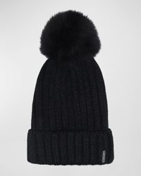 Select Knit Beanie with Lamb Pom