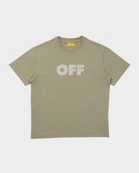 Boy's Garment-Dyed Logo Short-Sleeve T-shirt, Size 14