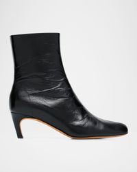 Uma Leather Ankle Booties