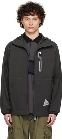 and wander Gray Gramicci Edition Brushed Nylon Jacket