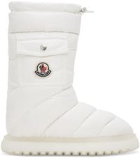 Moncler White Gaia Down Boots