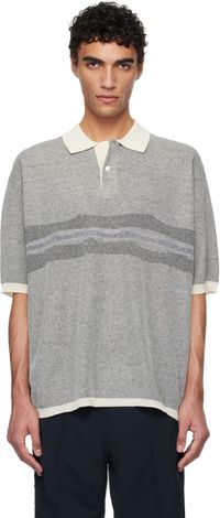 nanamica Polo de style pull bleu marine - ONE OCEAN, ALL LANDS
