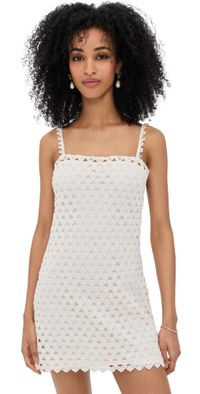 LoveShackFancy Camara Dress Optic White 2