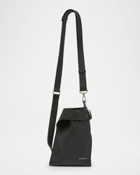 Men's Small Belted Leather Crossbody Bag