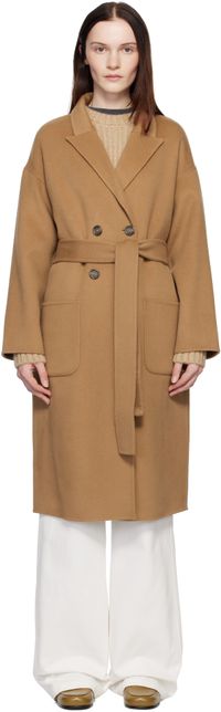 ANINE BING Tan Dylan Coat