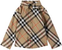 Burberry Bébé | Chemise brun clair à carreaux