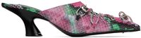 Acne Studios Mules multicolores à laçage