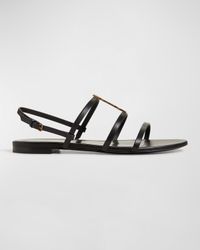 Cassandra Calfskin YSL Slingback Sandals