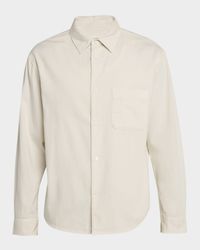 Men's Cotton Modern-Fit Button-Down Shirt