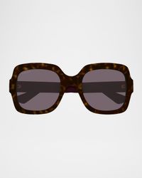 Gradient GG Square Injection Plastic Sunglasses