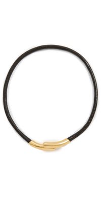 SHASHI Lasso Necklace Brown One Size