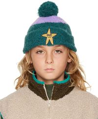 The Campamento Kids Blue & Purple Striped Beanie