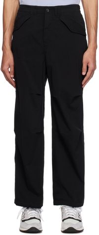 POTTERY Pantalon de style militaire noir